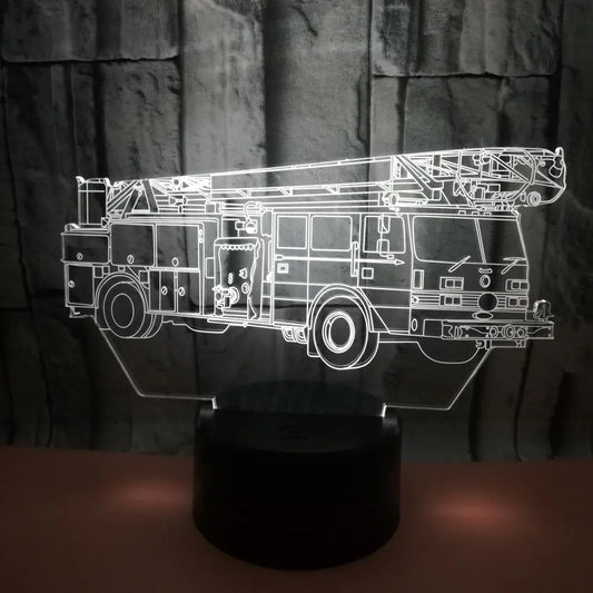 LED Desk Lamp - Fire Truck Design