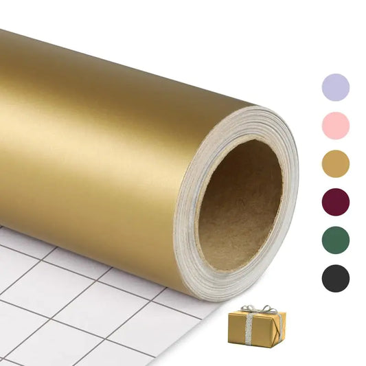 Elegant Gold Gift Wrap 17x32.8ft