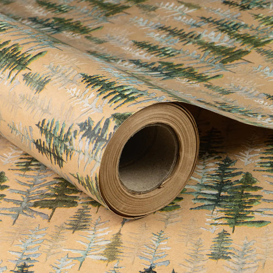 KraftyTree Christmas Jumbo Roll - Kraft Gift Wrap, 30x100 Ft