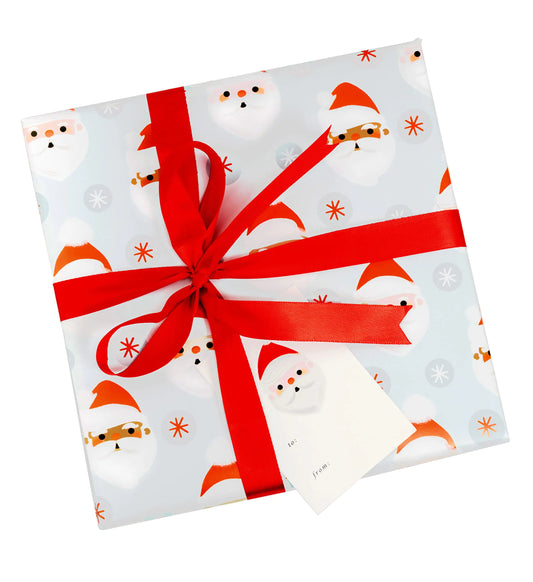 Santa's Choice Christmas Gift Wrap Bundle with Tags