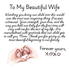 Customized Baby Feet Heart Necklace