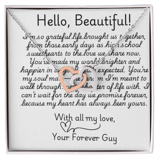 Customizable Heart Link Pendent