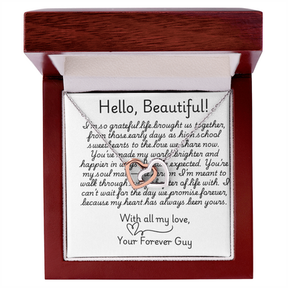 Customizable Heart Link Pendent