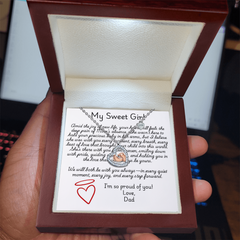 Baby Feet Heart Necklace