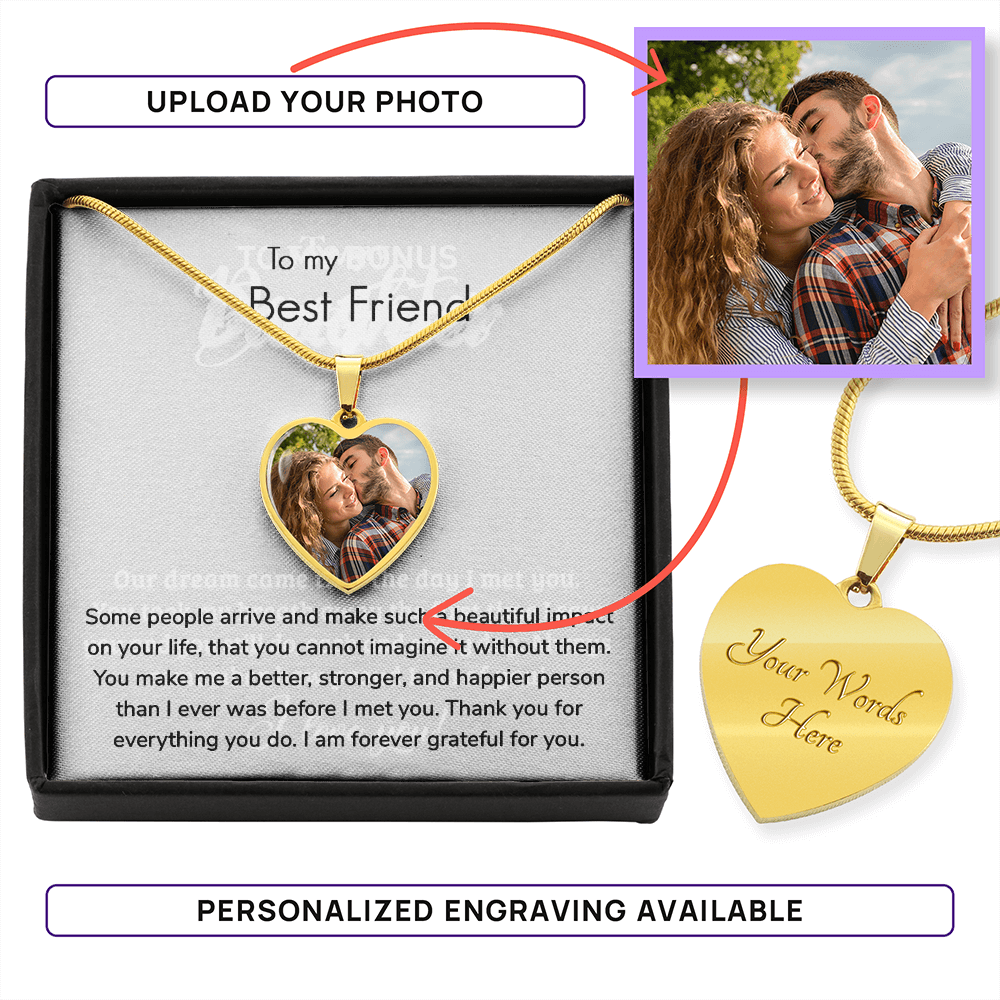 Customizable Heart Pendant Necklace