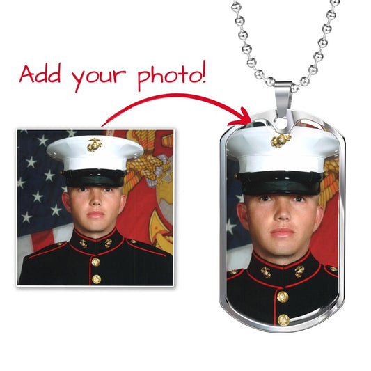 Customizable Dog Tag w/Photo and Engraving
