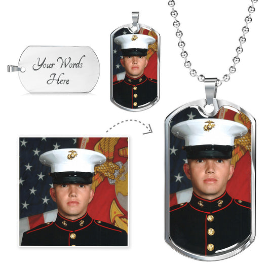 Customizable Dog Tag w/Photo and Engraving