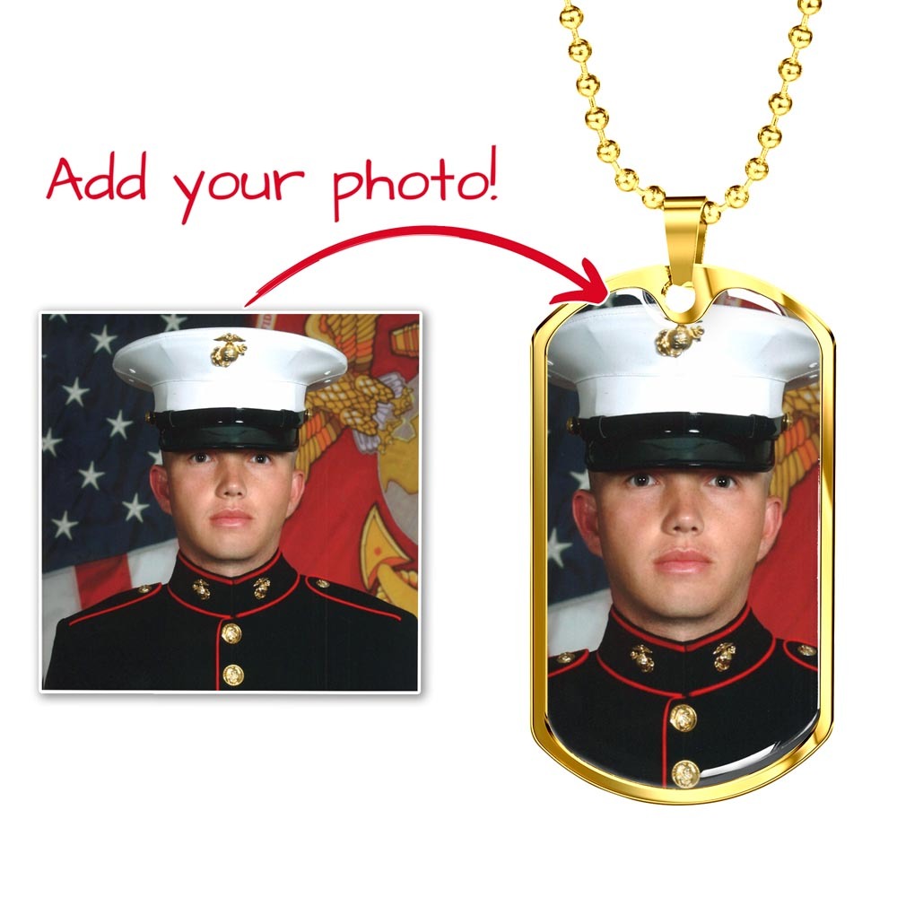 Customizable Dog Tag w/Photo and Engraving