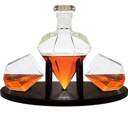 Diamond Creative Wine Decanter and Glass Bottle
