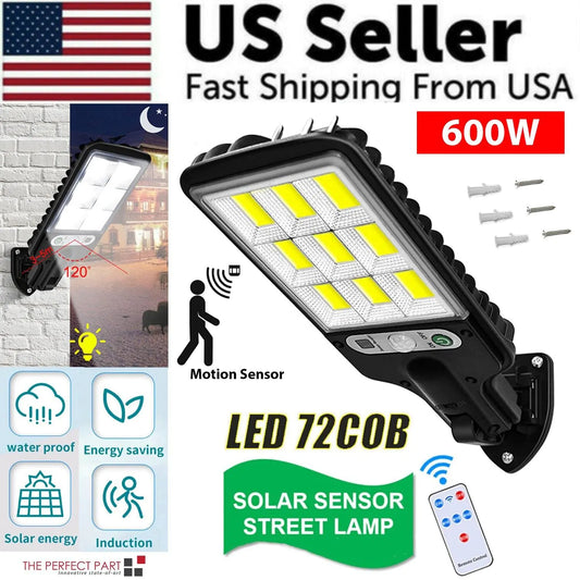 600W LED Solar Motion Sensor Yard Light